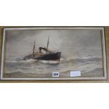 William Henry Pearson, watercolour, 'Off the Coastrims', signed, 24 x 49cm