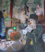 Roy M. Stanislas, 2 watercolours, Circus Stanton programme cover and Circus Dressing Tent,