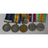 A group of WWI and onwards medals etc
