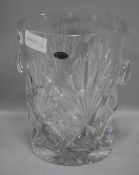 A French crystal glass ice bucket height 26cm