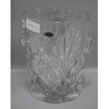 A French crystal glass ice bucket height 26cm