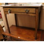 A George III mahogany side table W.81cm