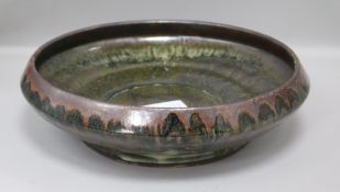 A Ladi Kwali for Anuja studios, pottery bowl diameter 30cm