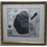 Gareth Davies, pencil and charcoal, untitled, signed and dated '66, 49 x 55cm