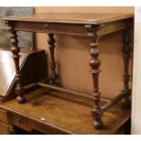 A French one drawer hall table W.90cm