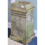 A terracotta chimney pot W.40cm