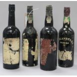 Three bottles of Port - Graham's, Berry's and Wine Society 1974, together with a bottle of Blandy'