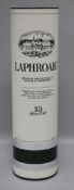 A 1980's one litre bottle of Laphroaig