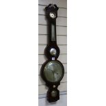 A Victorian mahogany wheel barometer, D. Fagoli, 11 Baldwins Gardens, London W.26cm.