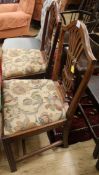 A pair of George III dining chairs