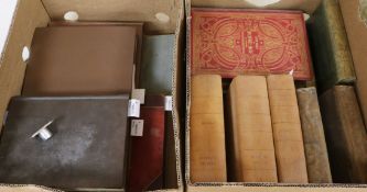 A collection of 19th/20th century books, various, some leather-bound, including Lawrence, Seven