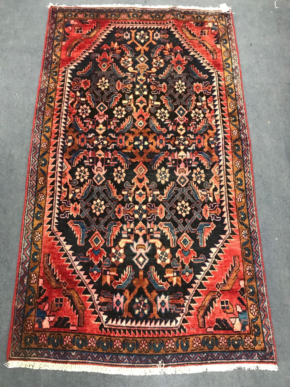 A Hamadam rug 175 x 103cm