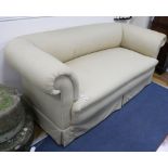 A Chesterfield settee W.195cm