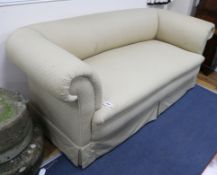 A Chesterfield settee W.195cm