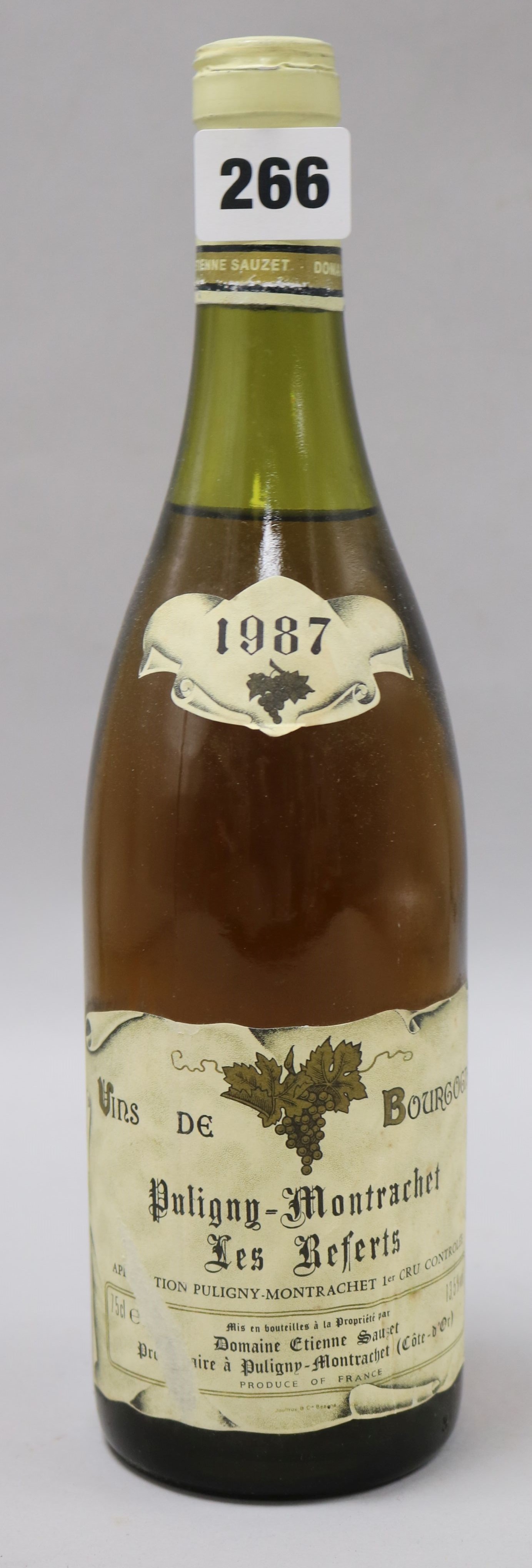 Twelve bottles of Etienne Sauzet-Puligny Montrachet 1987