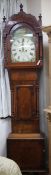 A Welsh Victorian mahogany eight-day longcase clock, John Thomas, Carmarthen W.50cm