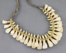 A tooth necklace