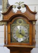 Keith Buxton. A longcase clock W.45cm