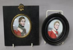 A pair of miniatures