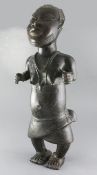 A large Benin bronze figure of a male dwarf, height 68cmProvenance: Ex. Collection of Mike Noon,