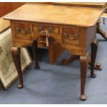 A George II oak lowboy W.76cm