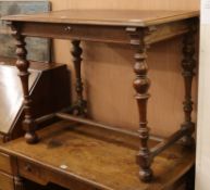 A French one drawer hall table W.90cm