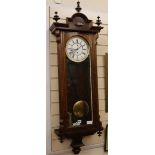 A Vienna wall timepiece W.42cm approx.