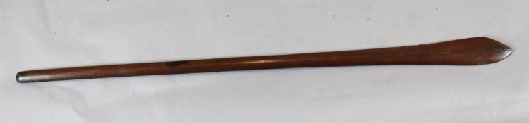 A Polynesian hardwood war club, 133cm