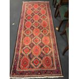 A Turkman rug 240 x 99cm