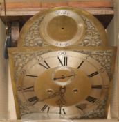 A longcase dial and movement