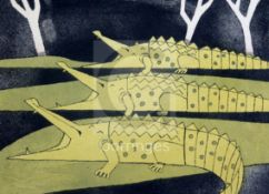 Julian Trevelyan (1910-1988)etching with aquatintCrocodiles 1966/67signed in pencil, 56/12522 x 30.