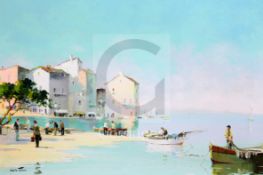 § Cecil Rochfort D'Oyly-John (1906-1993)oil on canvasMediterranean coastal townsigned17.5 x 25.5in.