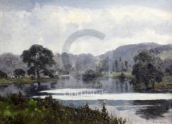 Campbell Archibald Mellon (1878-1955)oil on board'June Morning, 8.30am, Weston on Trent' signed