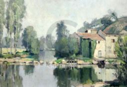 § Georges Robin (1903-2003)oil on cardMoulin Pres du Clisson Vendéesigned9 x 13.25in.