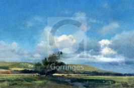 § Frank Wootton (1911-1978)oil on canvasLooking towards Firle Beaconsigned12 x 16in.