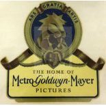 A 1930's design glass door transfer for use on plate glass doors at Metro-Goldywn-Mayer / Loews