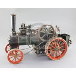 A scratchbuilt working model of a traction engine, E J W 973, 17.5in.
