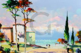 § Cecil Rochfort D'Oyly John (1906-1993)oil on canvas'Santa Margarita (Italian Riviera)'signed and