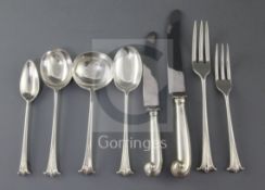 A 1960's canteen of silver onslow pattern cutlery for twelve by C.J. Vander Ltd, comprising one
