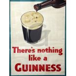 An S.C. Allen & Co poster. There's Nothing Like A Guinness, G.A./P1/620, 30 x 19.5in.