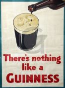 An S.C. Allen & Co poster. There's Nothing Like A Guinness, G.A./P1/620, 30 x 19.5in.