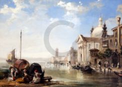 Edward Pritchett (fl.1828-1864)pair of oils on canvasThe Grand Canal with Santa Maria della Salute &