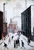 § Lawrence Stephen Lowry (1887-1976)lithographIndustrial Scene, 1953, published Venture Prints