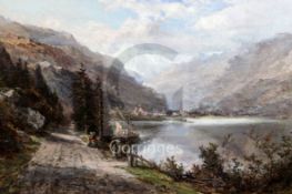 Robert Hudson (1852-1884)oil on canvasLake Lucernesigned and dated 188320 x 30in.