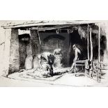 George Soper (1870-1942)etchingSheep Shearing Wooton Courtney 1922signed in pencil7.5 x 11.75in.