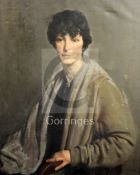 Louis Ginnett (1875-1946)oil on canvasPortrait of the artist Amy Sawyer,signed29 x 24in.