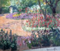Ethel Carrick Fox (1872-1952)oil on canvasDeputy commissioner's garden Agra, India,signed14.5 x 17.