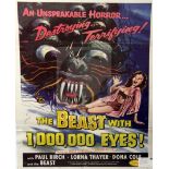 The Beast With 1,000,000 Eyes! 1955, Palo Alto Productions, U.S. one-sheet (B-) 41 x 27 in. (104 x