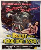 The Beast With 1,000,000 Eyes! 1955, Palo Alto Productions, U.S. one-sheet (B-) 41 x 27 in. (104 x