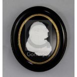 James Tassie (Scottish 1735-1799). A white glass paste portrait bust of Archibald Campbell Fraser (